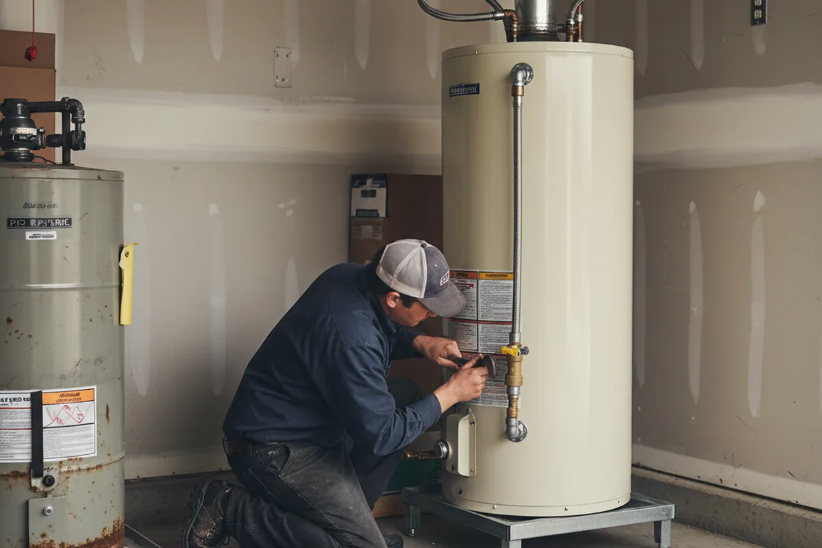 Water heater and shutoff valve replacement in Elyria
